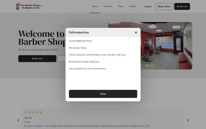 Screenshot of barberbos.co.uk