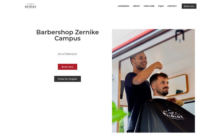 Screenshot of barberbrigade.nl