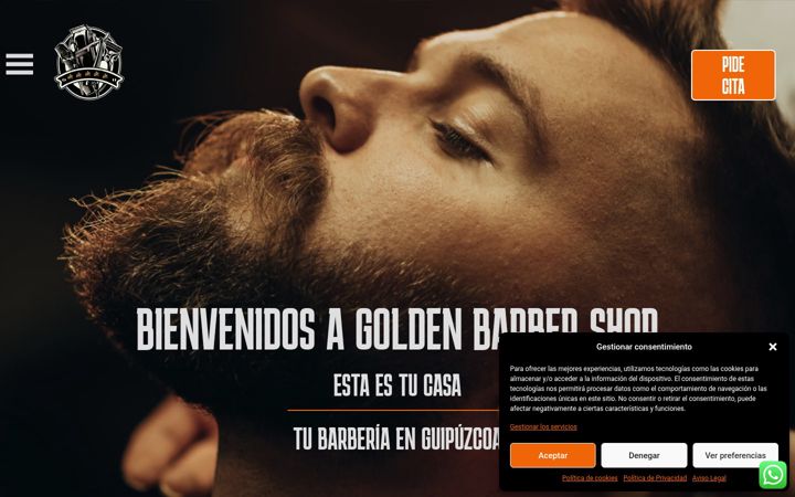 Screenshot of barbercabrera.com
