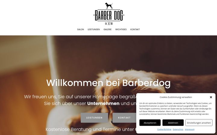 Screenshot of barberdog.de