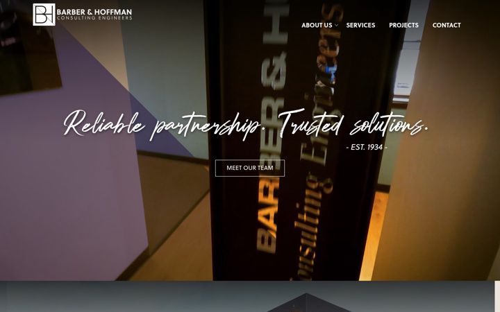 Screenshot of barberhoffman.com