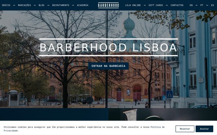 Skärmbild av barberhood.pt