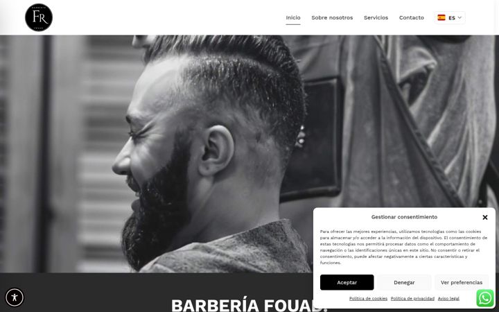 Screenshot of barberiafouad.com