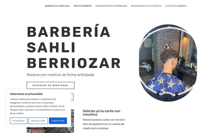 Screenshot of barberiasahliberriozar.es
