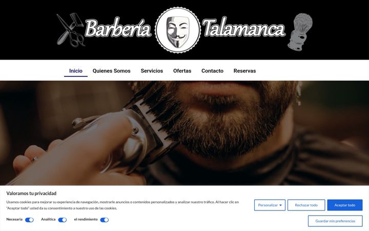 Screenshot von barberiatalamanca.es