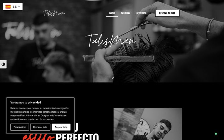 Screenshot of barberiatalisman.es