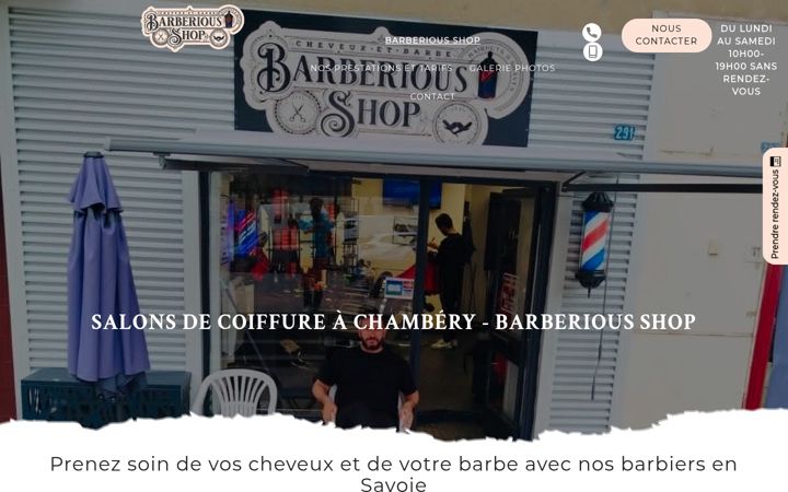 Screenshot of barberious.fr