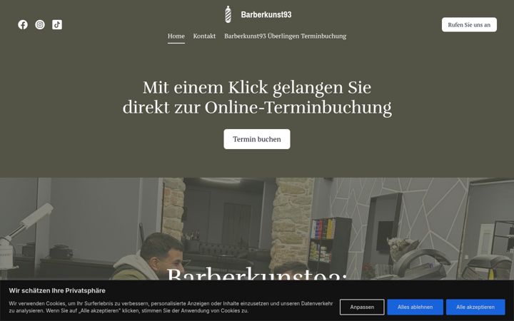 Screenshot of barberkunst93.de