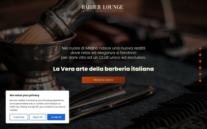 Screenshot of barberlounge.it