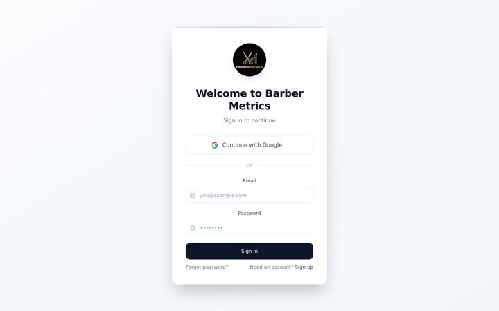 Screenshot of barbermetrics.com