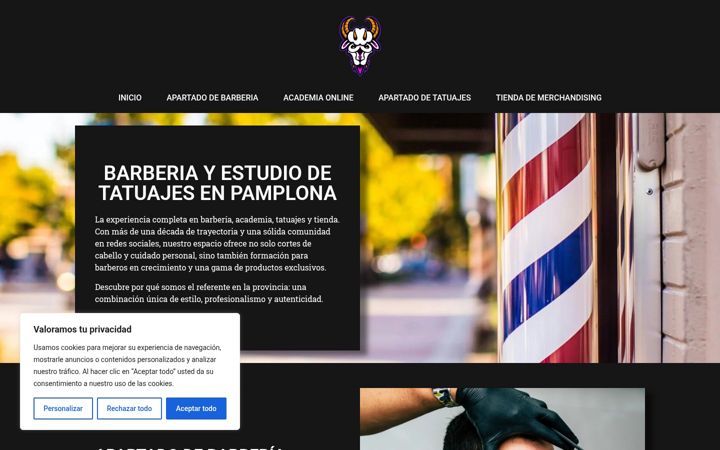 Screenshot von barberoshop.es