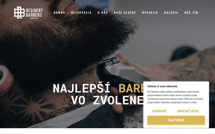 Screenshot of barberresident.sk