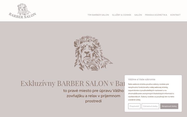 Screenshot of barbersalon.sk