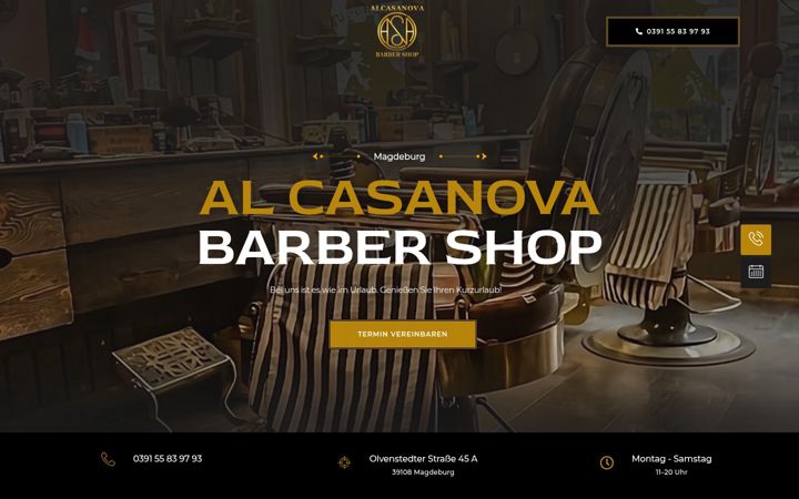 Screenshot of barbershop-alcasanova.de