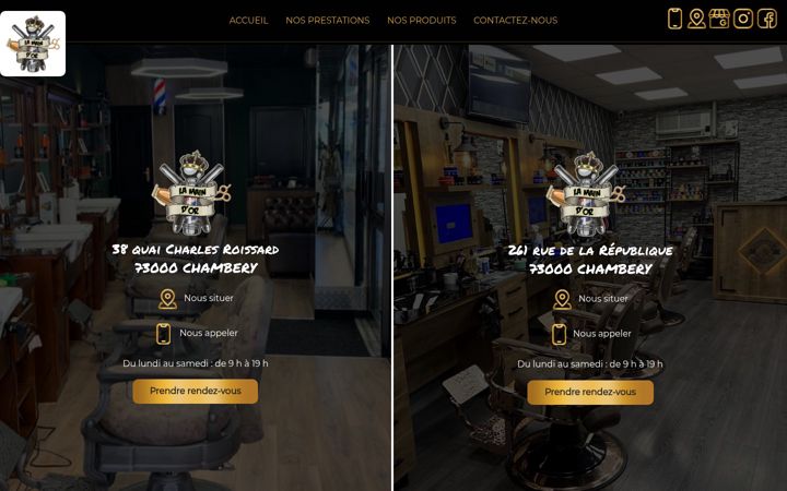 Screenshot of barbershop-la-main-dor.fr