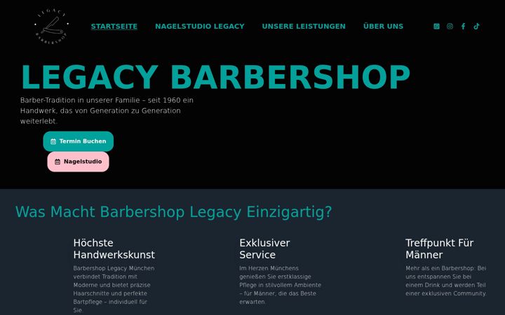 Skjermbilde av barbershop-legacy.de