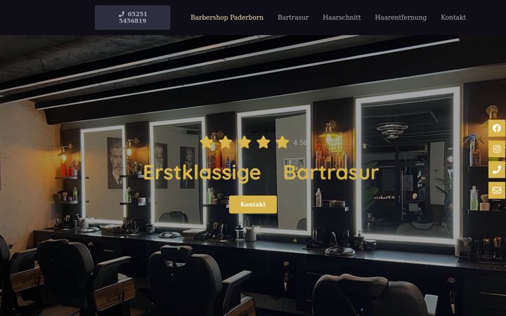 Screenshot of barbershop-paderborn.de