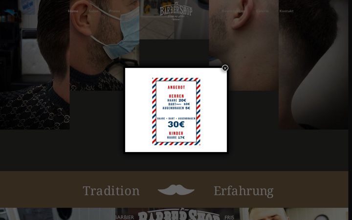 Captura de pantalla de barbershop-teltow.de