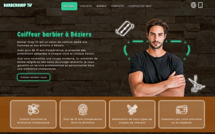 Screenshot of barbershop-tif.fr