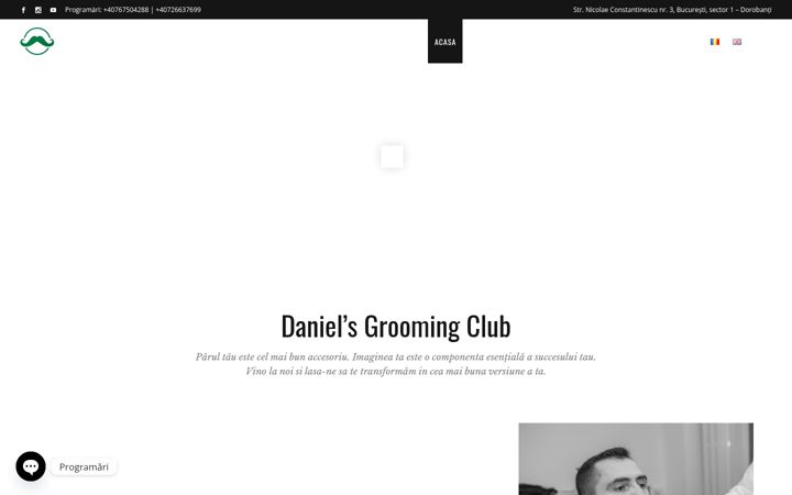 Screenshot of barbershop.ro
