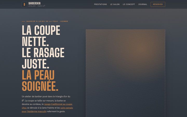 Screenshot of barberskin.fr