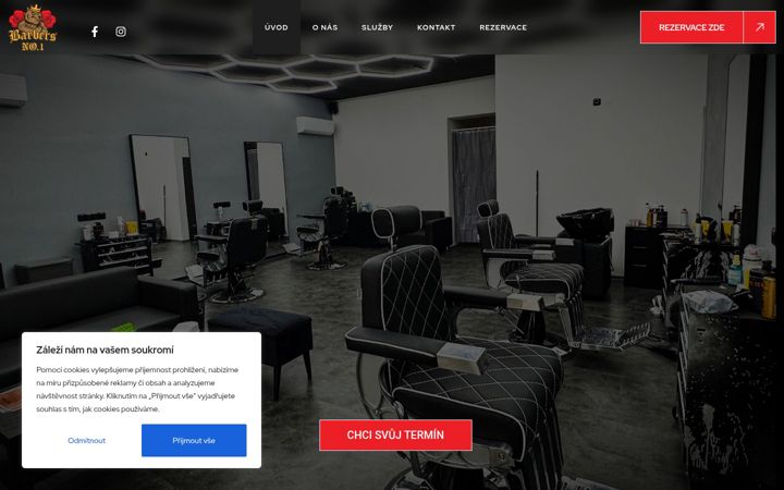 Screenshot ta' barbersno1.cz