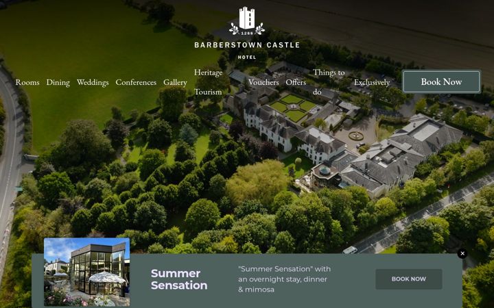Screenshot of barberstowncastle.ie