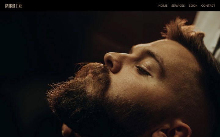 Screenshot of barbertime.se