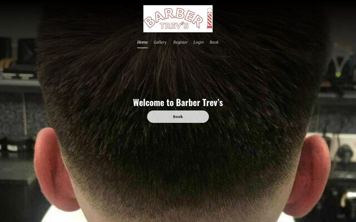 Screenshot of barbertrevs.com