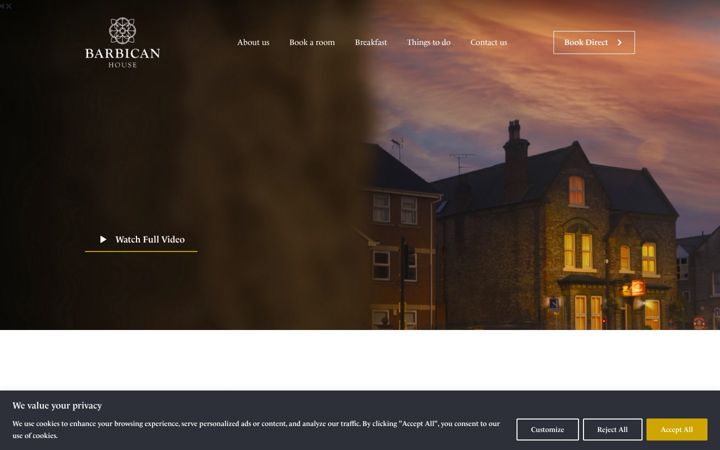 Screenshot von barbicanhouse.co.uk