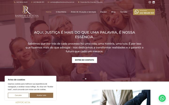 Screenshot of barbierierocha.com.br