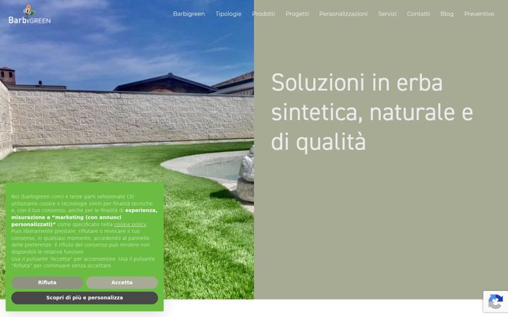 Screenshot of barbigreen.com