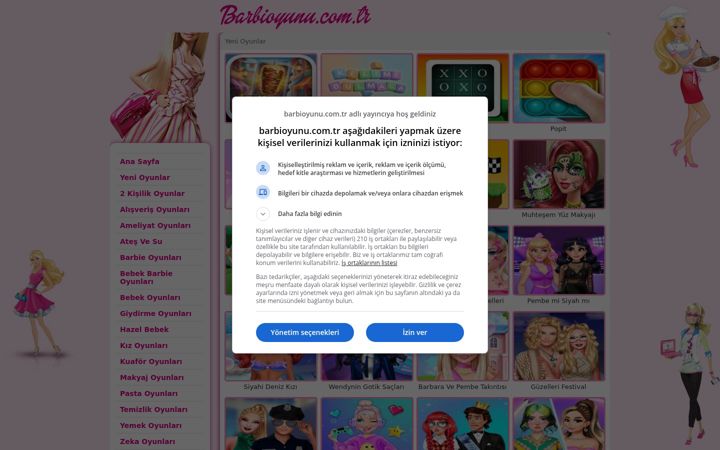 Screenshot of barbioyunu.com.tr