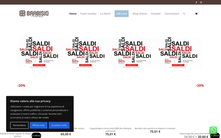 Screenshot of barbisiotorino.it