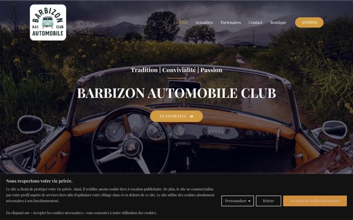 Skjermbilde av barbizonautomobileclub.fr