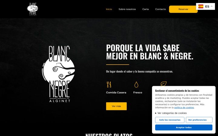 Screenshot of barblancinegre.com