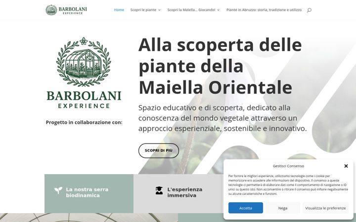 Screenshot of barbolaniexperience.it