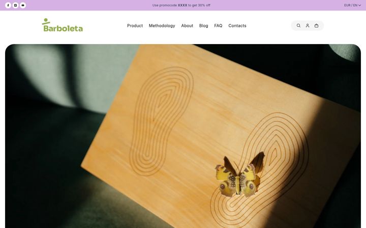 Screenshot of barboleta.lv