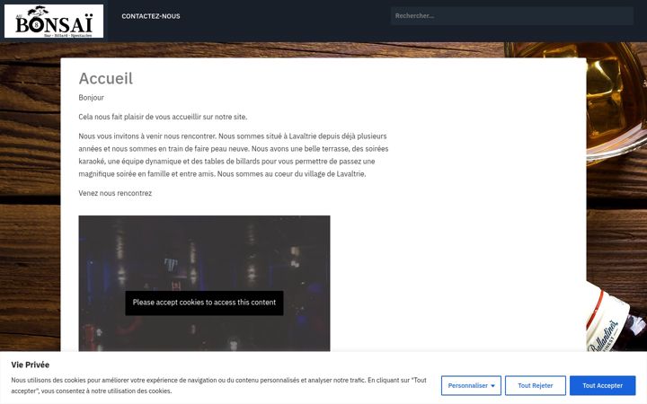 Screenshot of barbonsai.ca