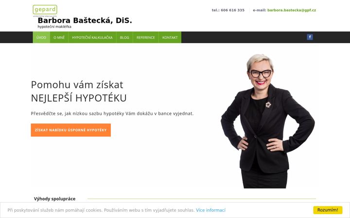 Screenshot of barborabastecka.cz