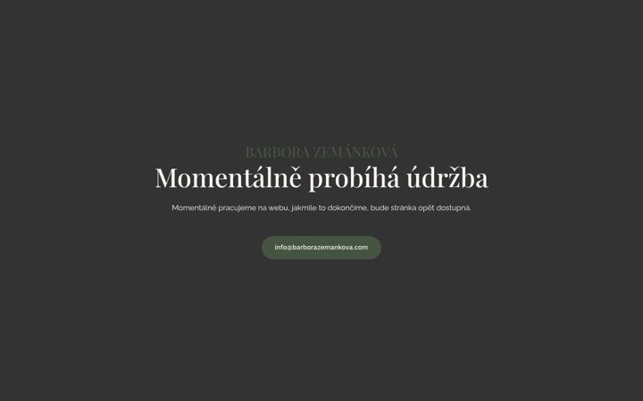 Ekrano kopija barborazemankova.com
