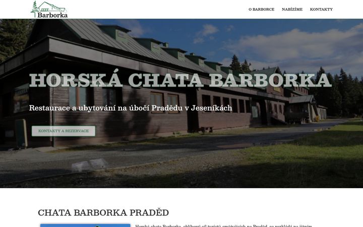 Screenshot of barborka-praded.cz