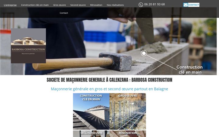 Screenshot of barbosa-construction.fr