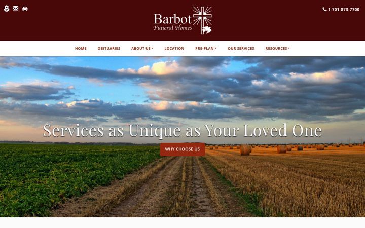 Screenshot of barbotfuneralhome.com