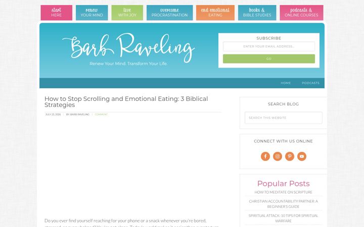 Screenshot of barbraveling.com