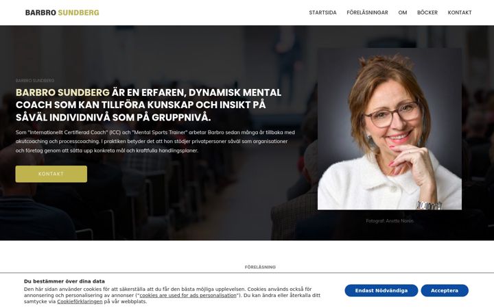 Ekrano kopija barbrosundberg.se