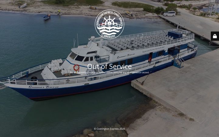 Screenshot of barbudaferry.com