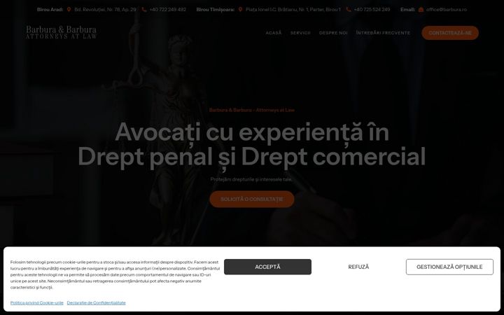 Screenshot of barbura.ro