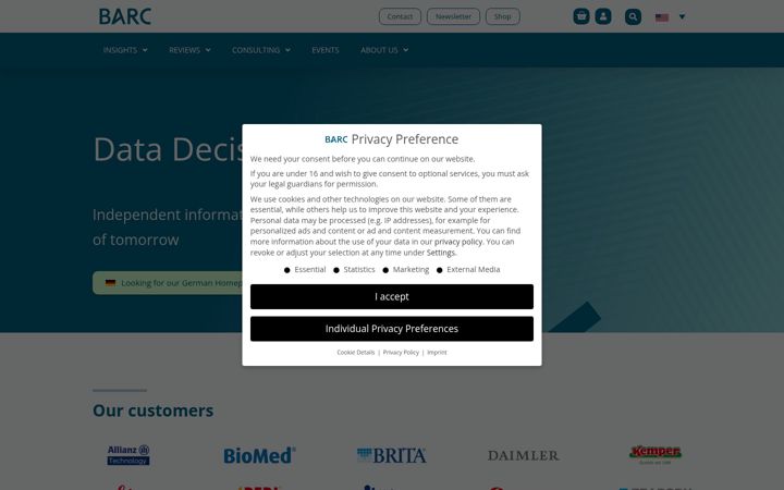 Screenshot of barc.com