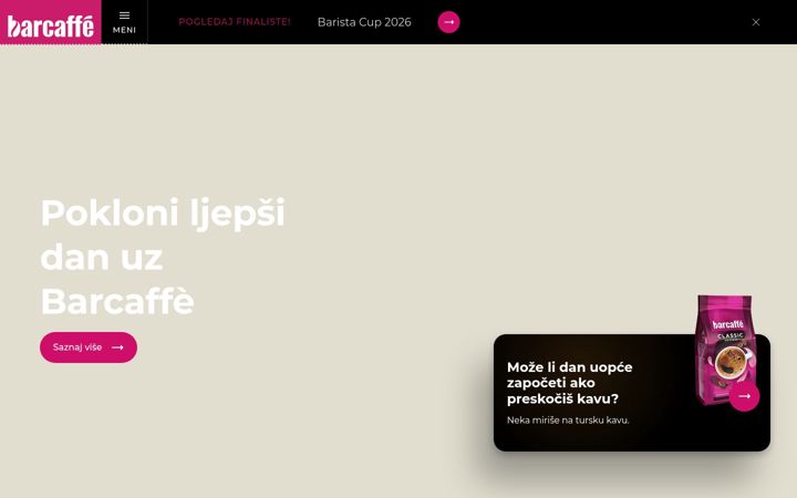 Skærmbillede af barcaffe.hr